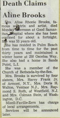 News Obituary, 1963 (Source: Roberts)